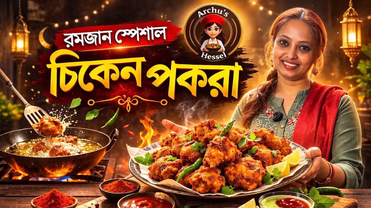 Ramadan Special Chicken Pakora 🔥 | ইফতারের জন্য Extra Crispy পকরা | Easy & Quick | Archu’s Hess