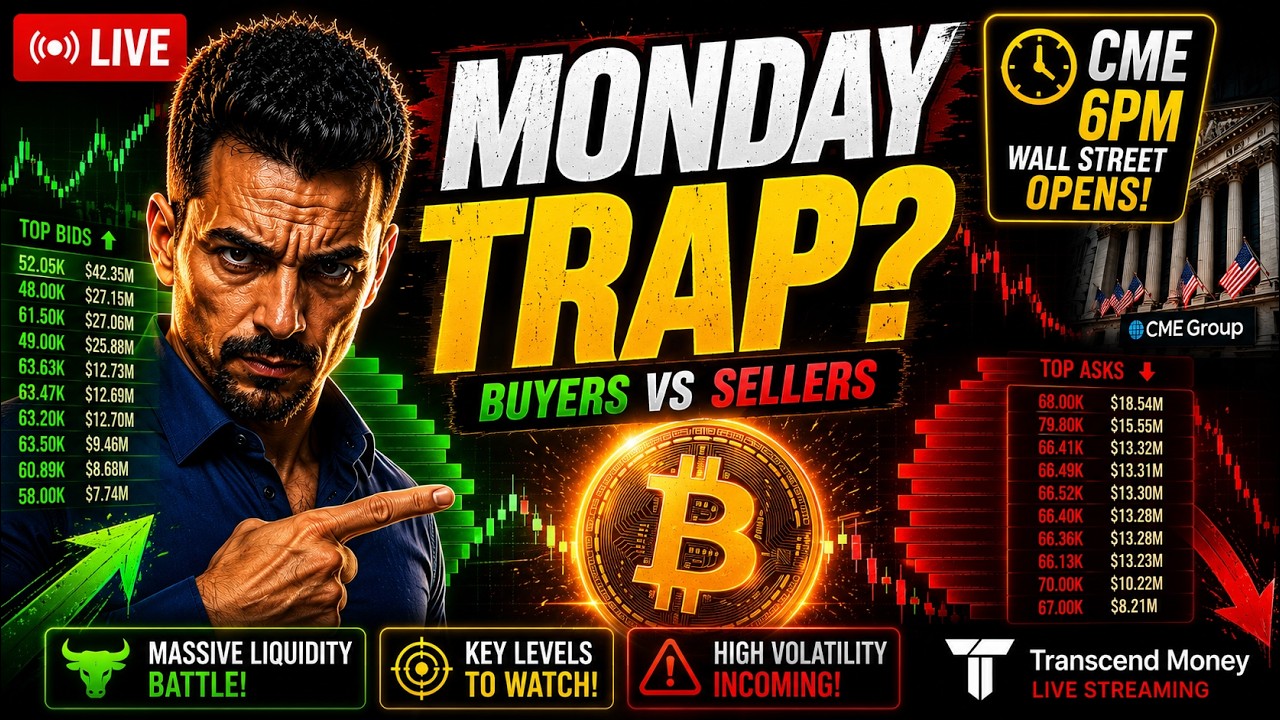 PREPARE FOR MONDAY | Bitcoin Orderbook Analysis
