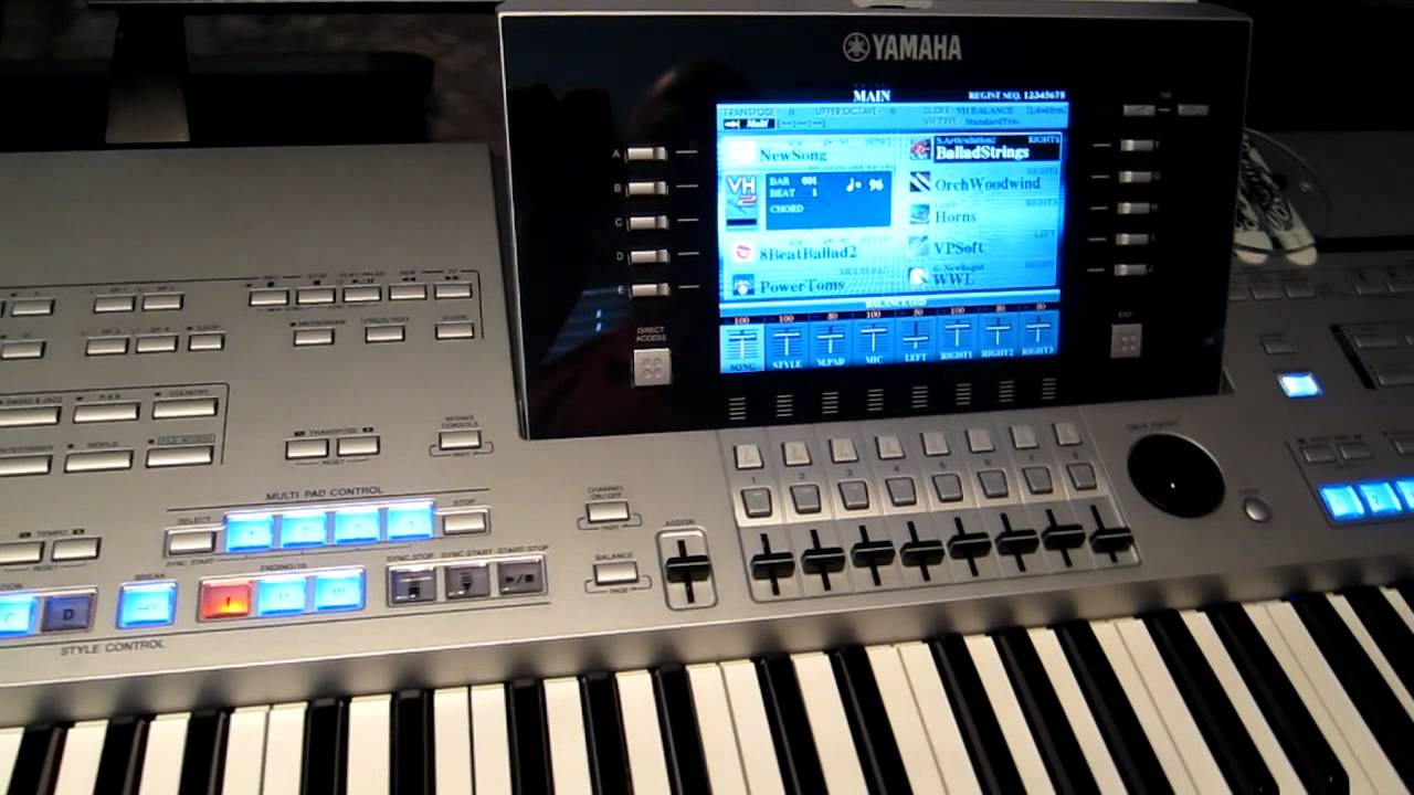 How to create a registration on Yamaha Tyros 4