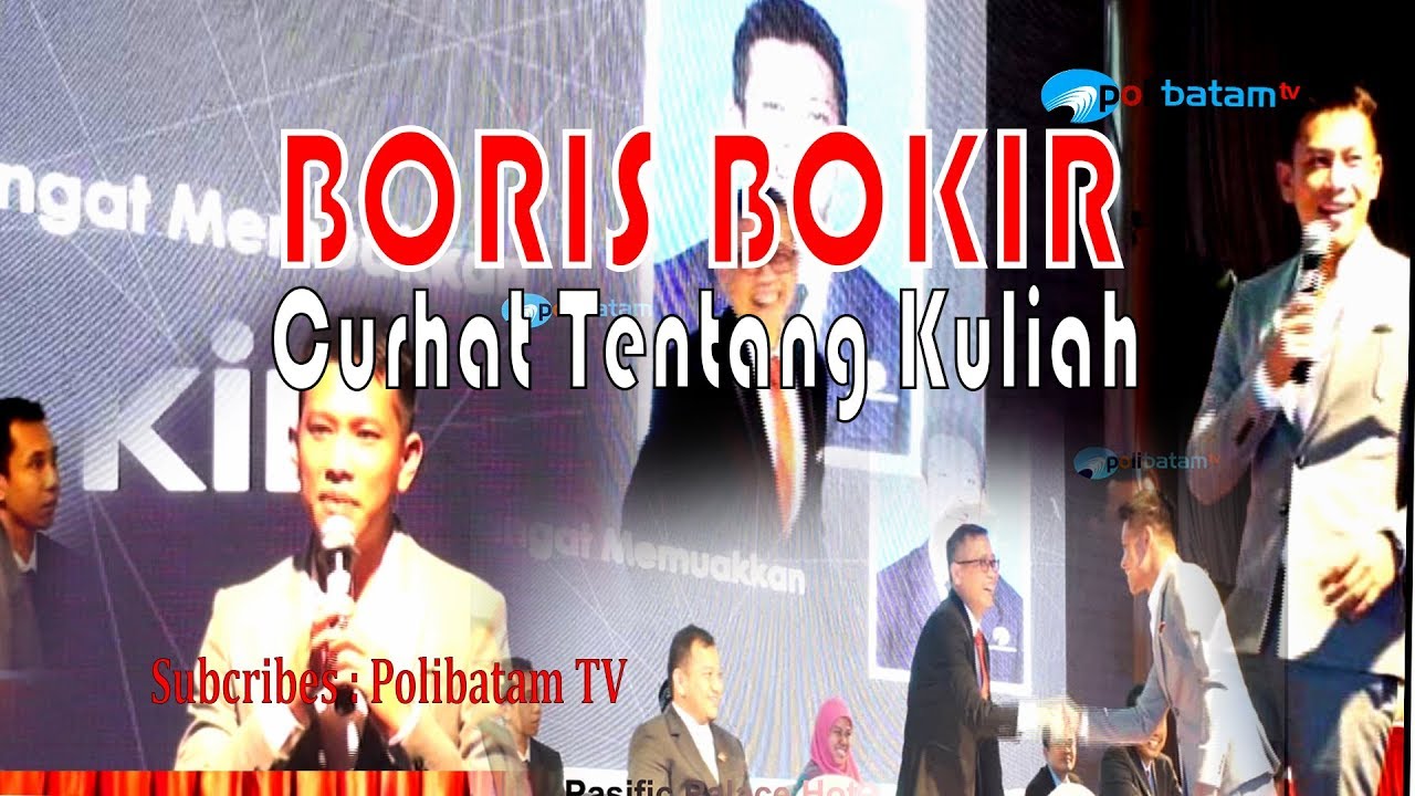 Boris Bokir Curhat tentang Kisah Jaman Kuliah di Wisuda Polibatam