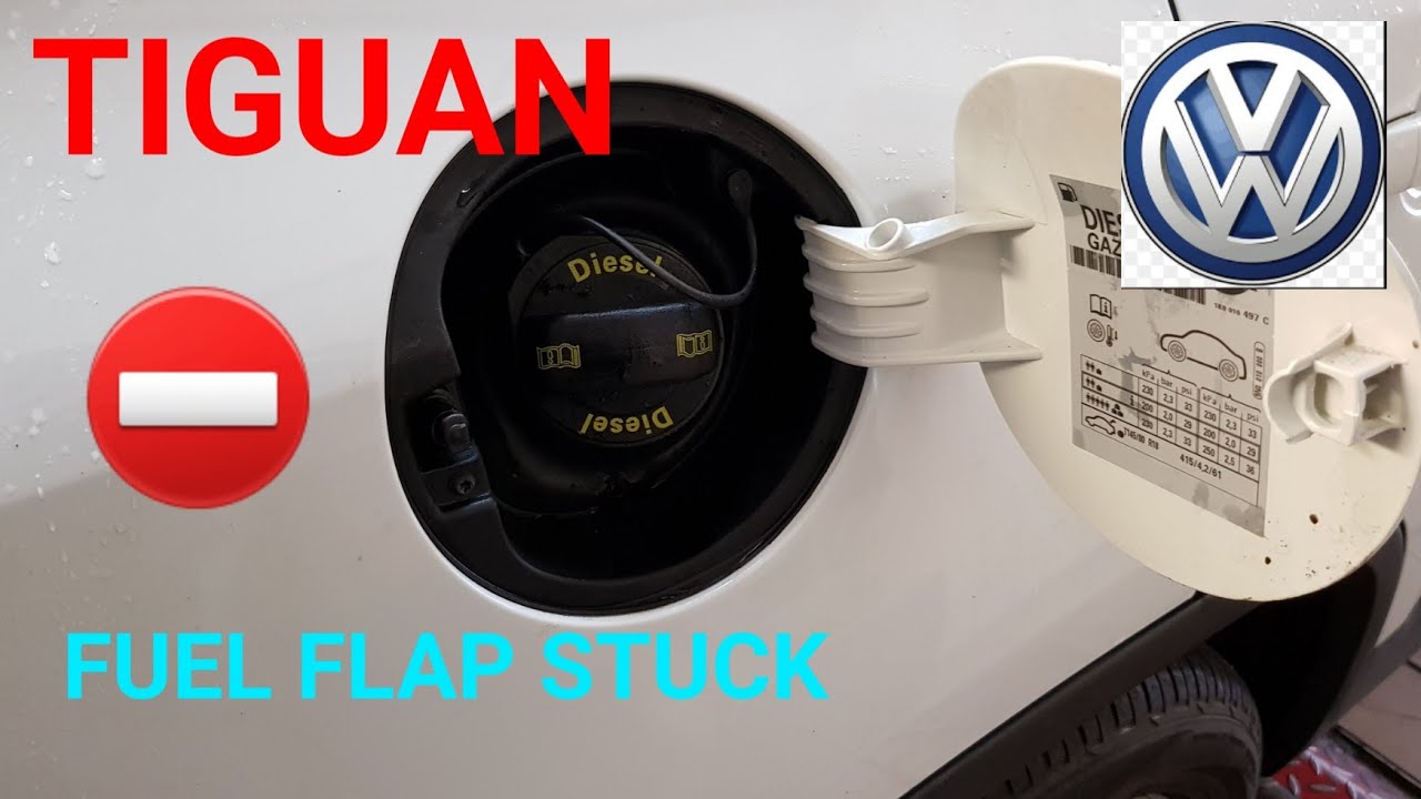 Vw Tiguan problem z klapką paliwa, wymiana silniczka