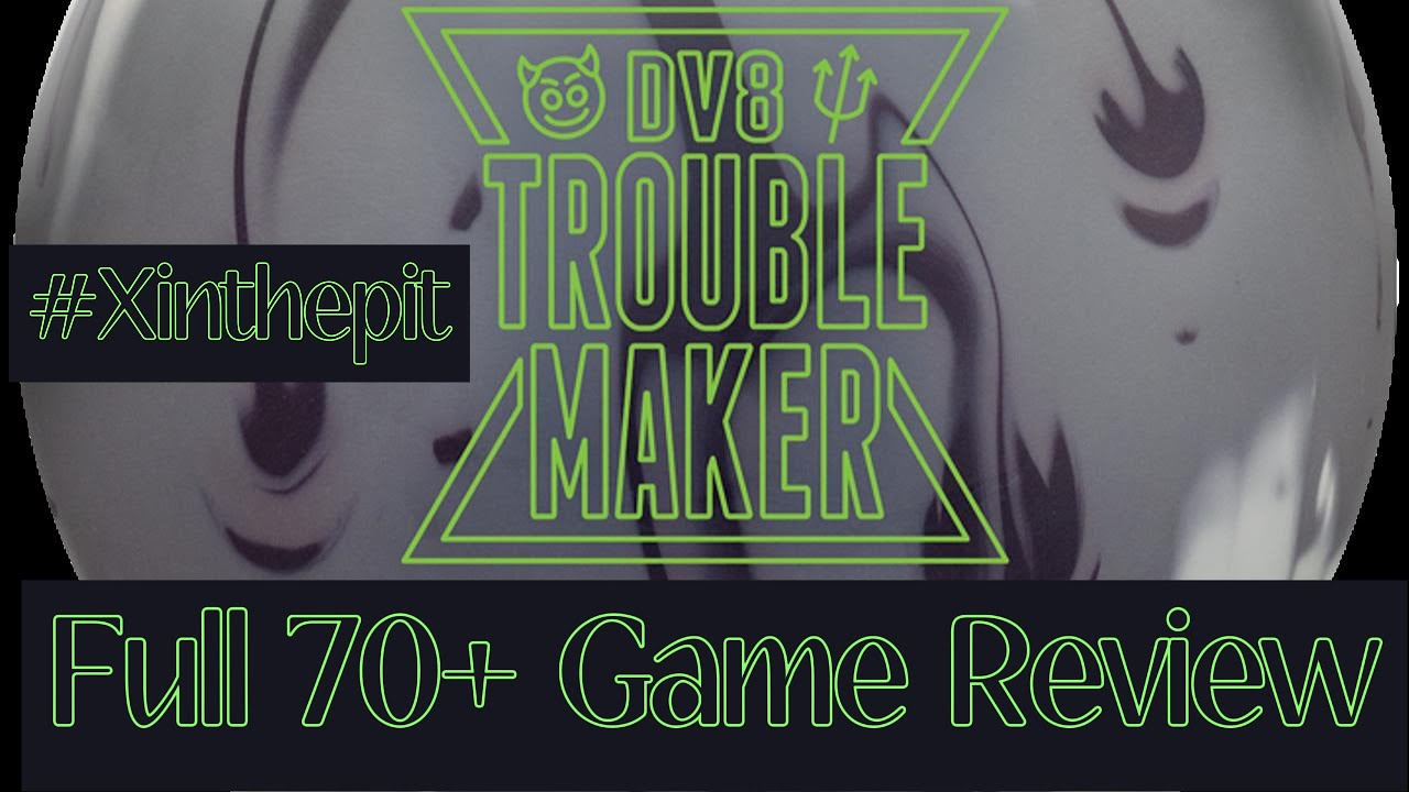 DV8 Trouble Maker (Solid) // Full 70+ Game Bowling Ball Review!! //4k