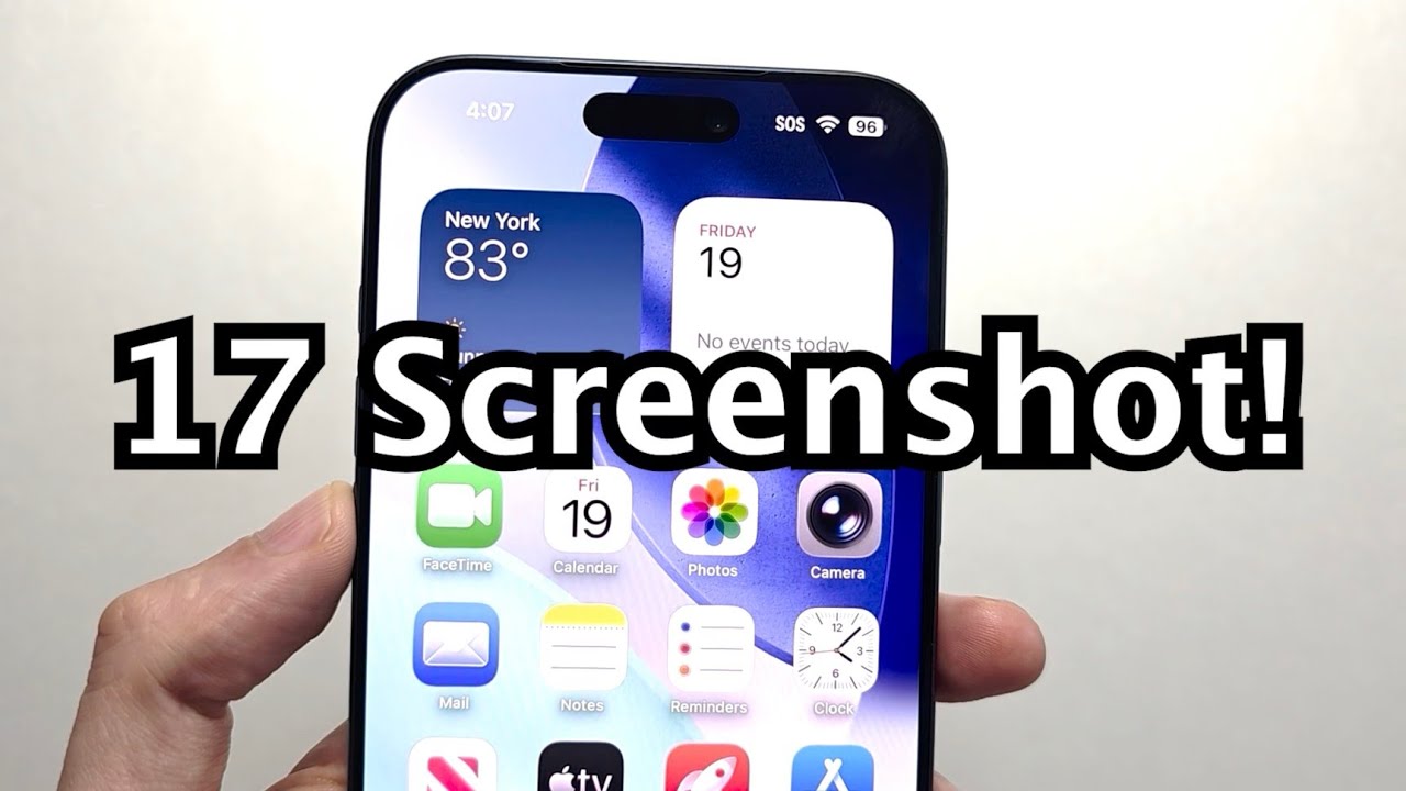 iPhone 17/17 Pro: как сделать скриншот! (3 способа)