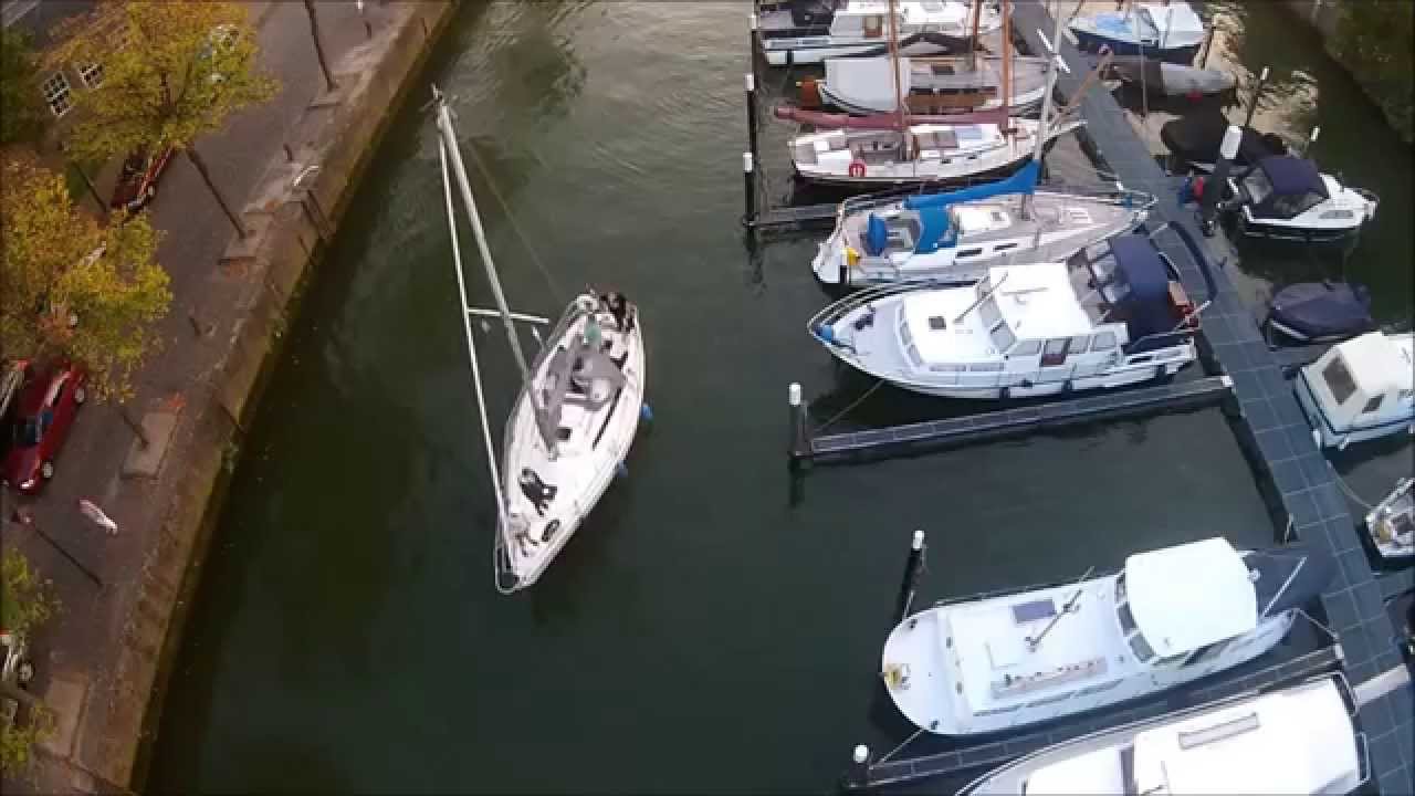 Binnenkomst zeilboot Maartensgat Dordrecht
