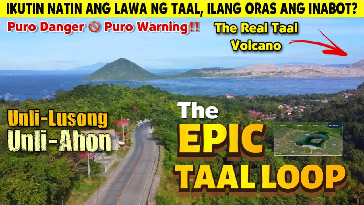 The VERY STEEP and DANGEROUS ☠️ yet WORTH IT 🗻 EPIC TAAL LOOP RIDE | CLOCK WISE LOOP 2023