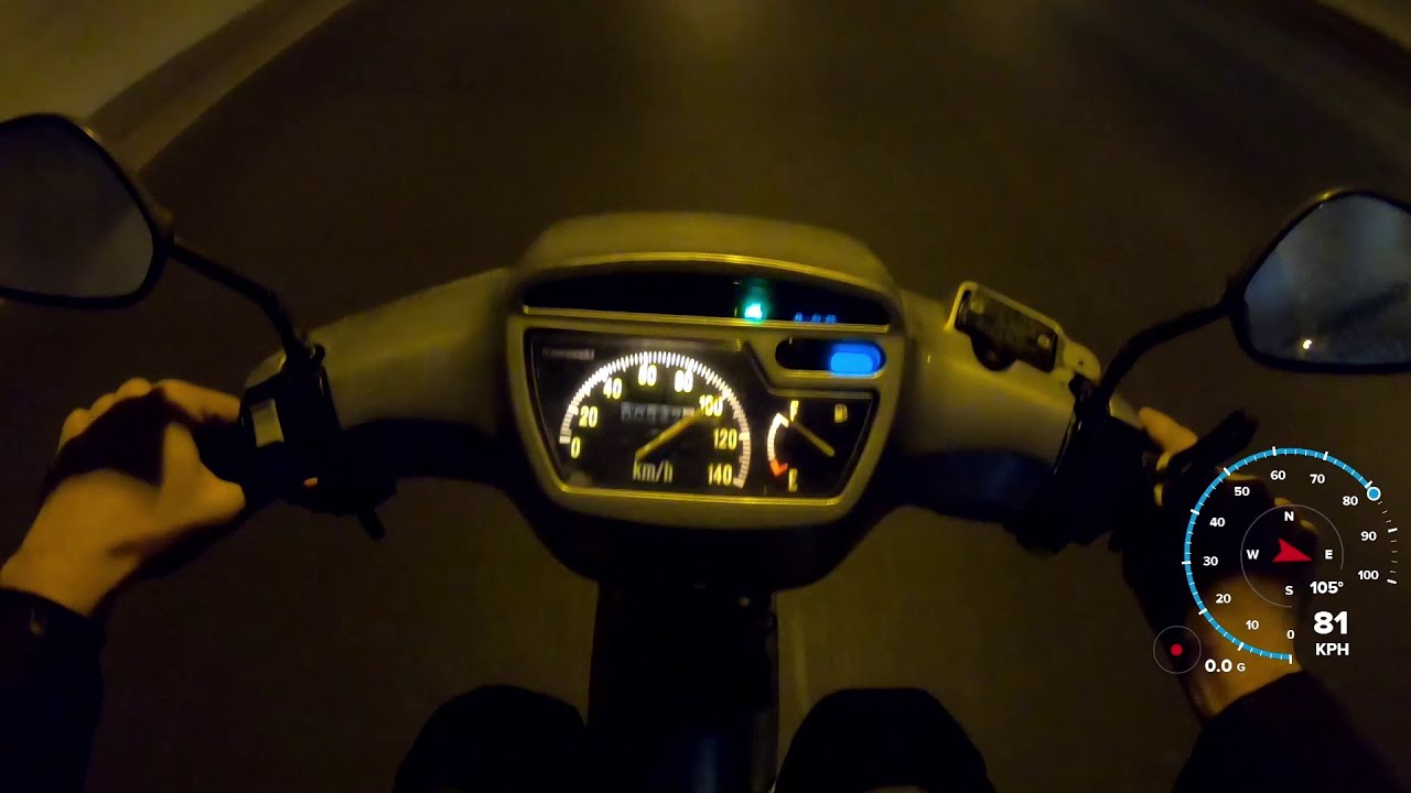 Kawasaki Kaze R Speedo Test