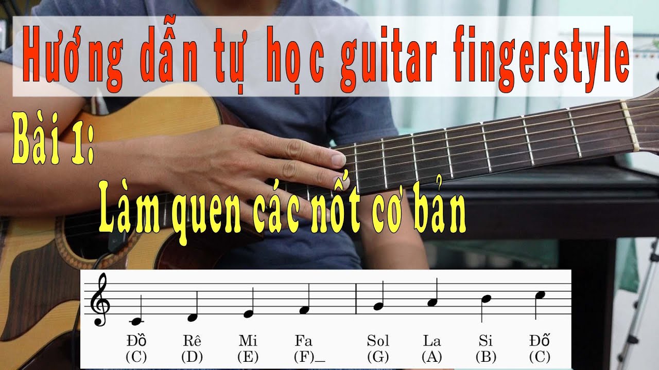 Hướng dẫn tự học Fingerstyle | Bài 1 | Chơi các nốt cơ bản