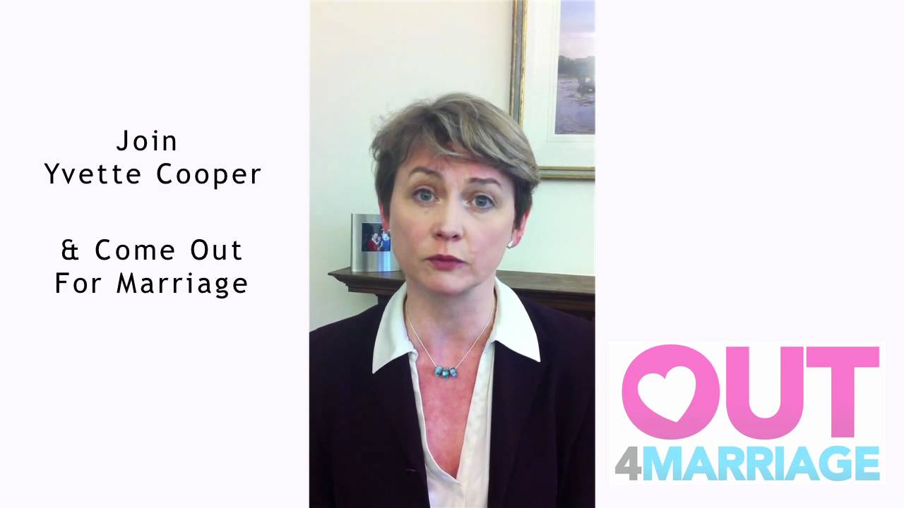 Shadow Home Secretary Yvette Cooper explains why she's @Out4Marriage