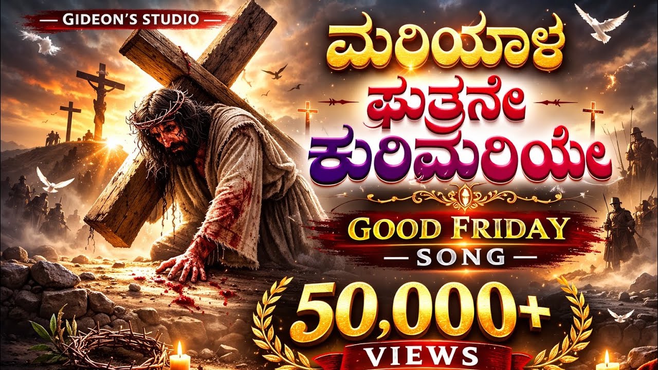 ಮರಿಯಾಳ ಪುತ್ರನೇ ಕುರಿಮರಿಯೆ ✝️ Kannada Good Friday Worship Song | Jesus Crucifixion Song
