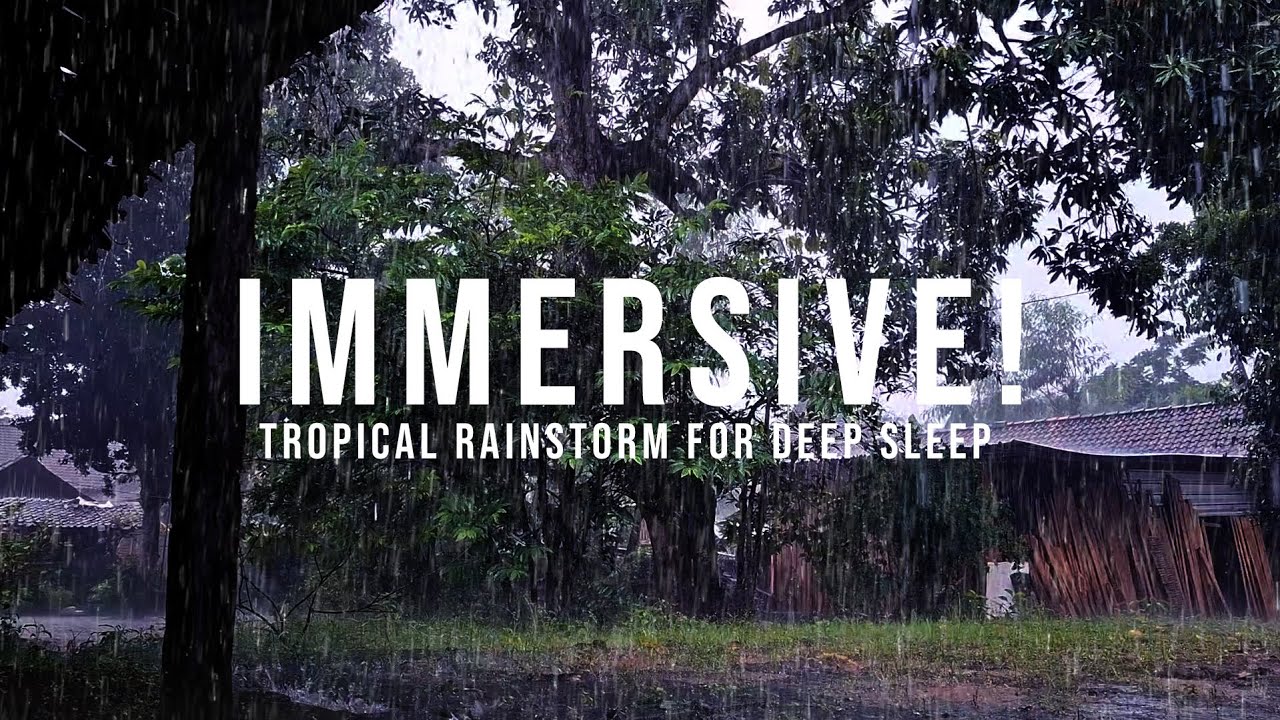 Heavy Rain on Metal Roof 🌧️ Sleep Instantly | Anxiety Relief & Deep Sleep