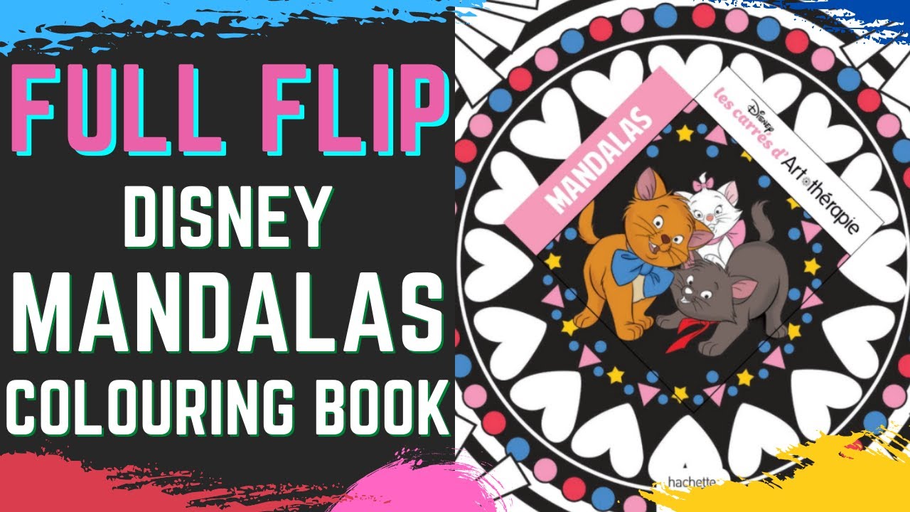 DISNEY MANDALAS Colouring Book By Hachette Heroes | Flip