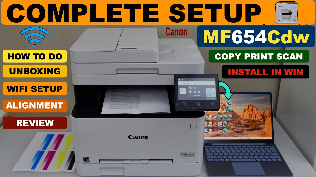 Canon Imageclass MF654Cdw Setup, Wireless Setup, Install Drivers Windows, Copy, Print, Scan & Review