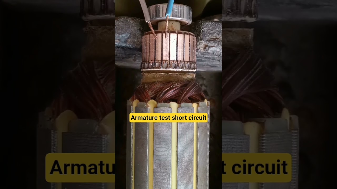Armature test short circuit #Armature #test #short #circuit #drillingtools #copper #winding #oldtool