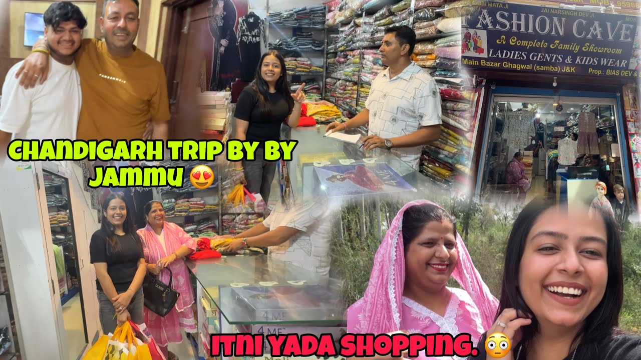 Chandigarh ki trip 😱Unplanned trip ❤️meri shopping kbhi b khtm nhi hogi😅itni shopping😍sbse ashi shop