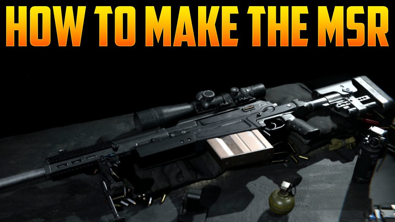 Modern Warfare | How to make the MSR from MW3 [AX-50 Blueprint] *SECRET WEAPONS*
