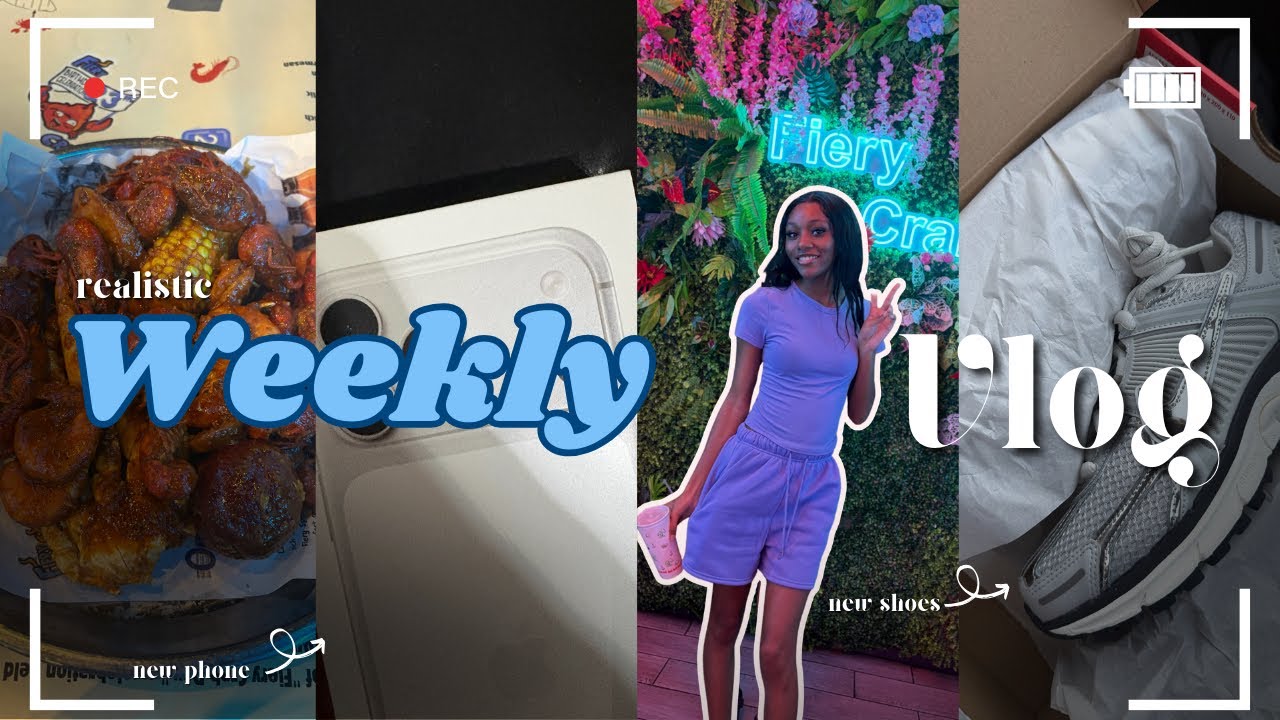 REALISTIC WEEKLY VLOG | new phone , new camera , shopping , cleaning, school  ||LifeWithVanity