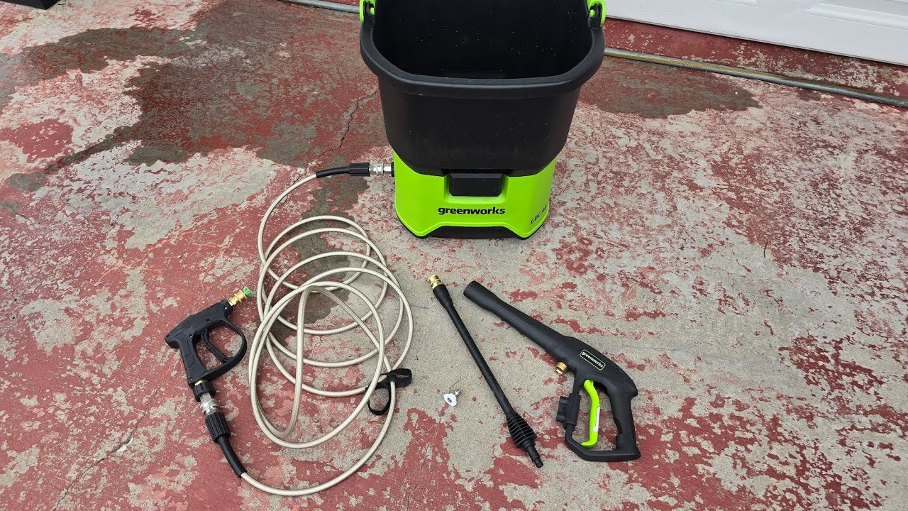 Walk Around Review of Wireless and Hoseless Greenworks Pressure Washer GDC40