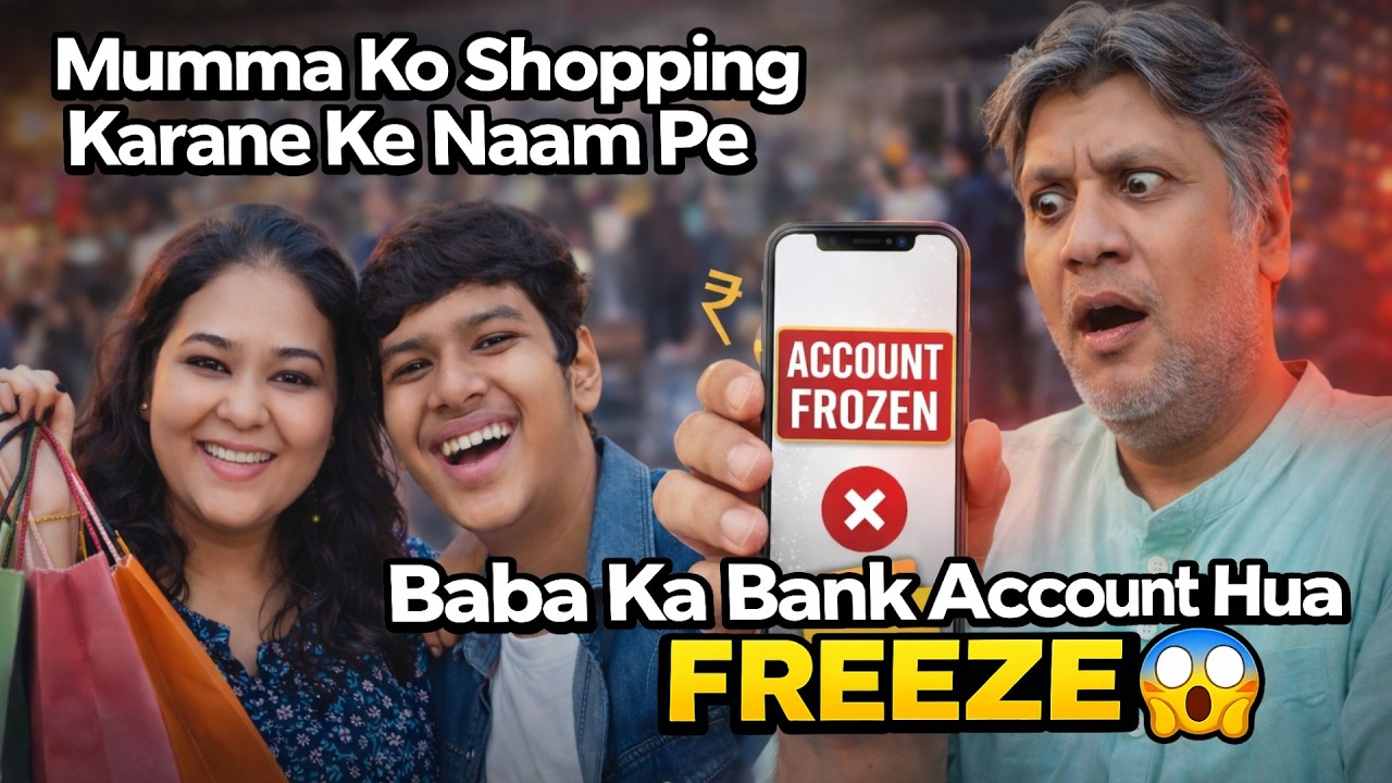 Mumma Ko Shopping Karane Ke Naam Pe Baba Ka Bank Account Hua Freeze 😨