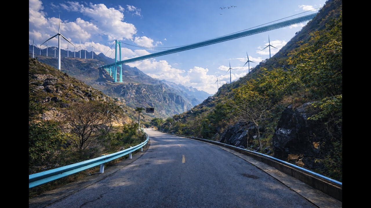4k driving/Beipanjiang canyon to Huajiang grand canyon with spectacular view/车驾北盘江大峡谷至花江大峡谷见壮丽美景