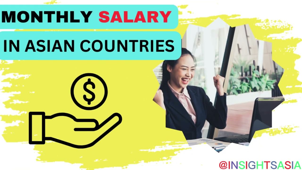 Average Monthly Salary in Countries (Asia) || Average Salary || Highest Paid ||Countries Comparison