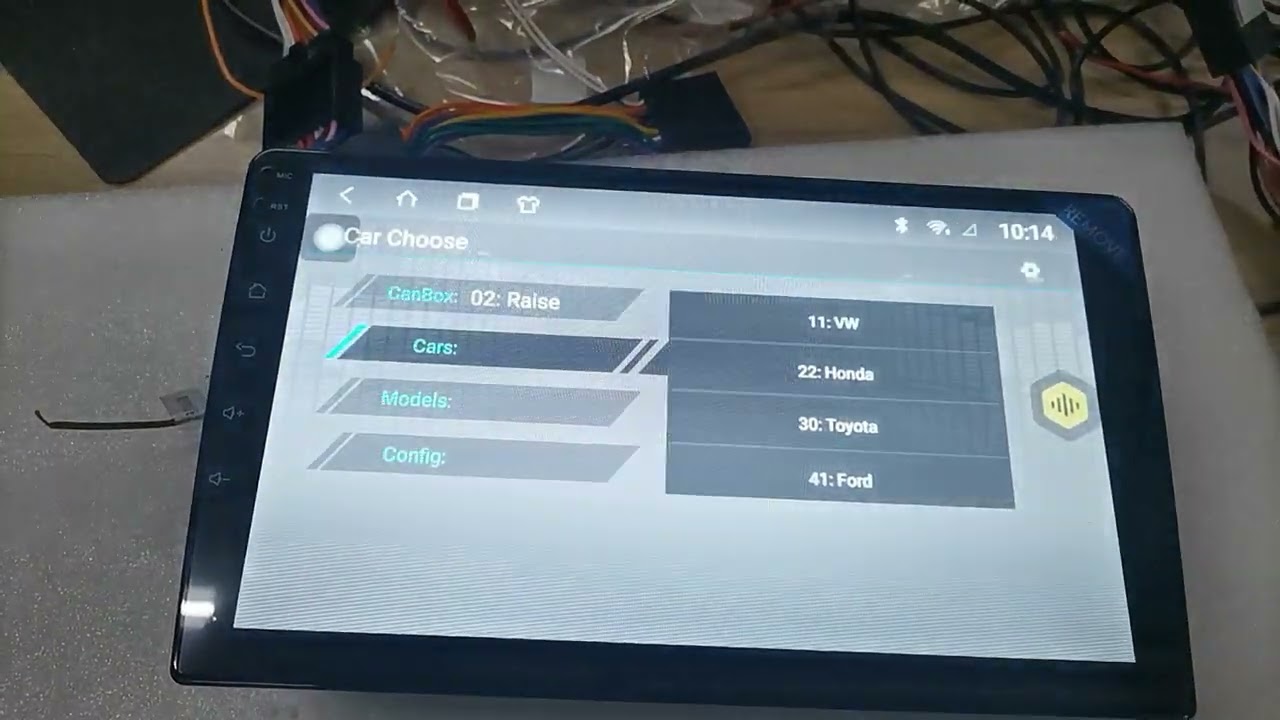 How to Set Canbus Car model on Topway TS10 TS18 Platform Car Navigation- Datong Technology