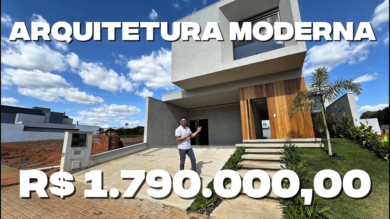 Arquitetura moderna e lind&iacute;ssima essa casa ampla vai te surpreender!