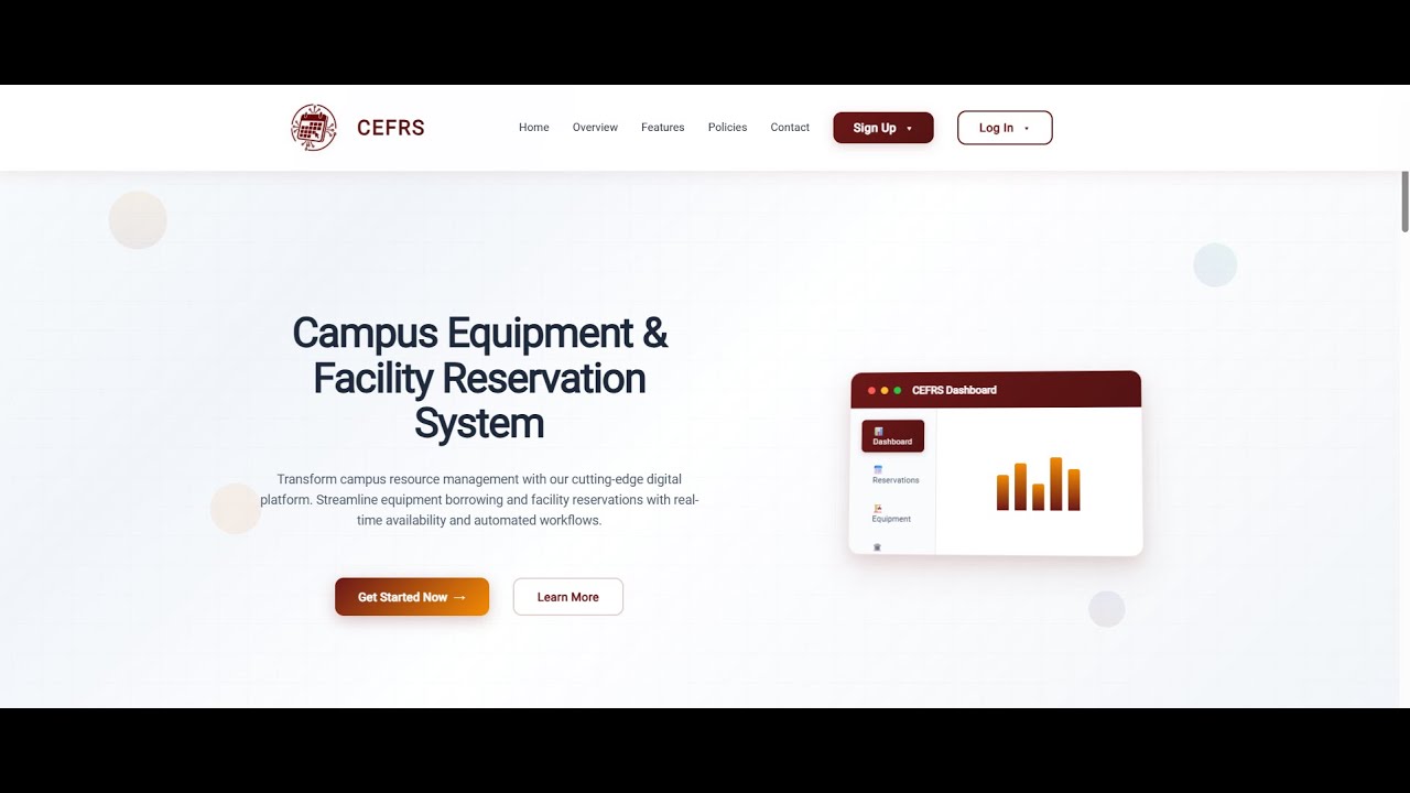 Technova: Campus Equipment and Facility Reservation System(CEFRS) Presentation