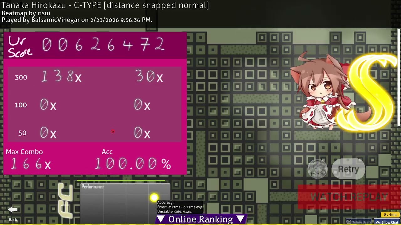Day 716 of C-TYPE until slideracc is optional in osu! lazer