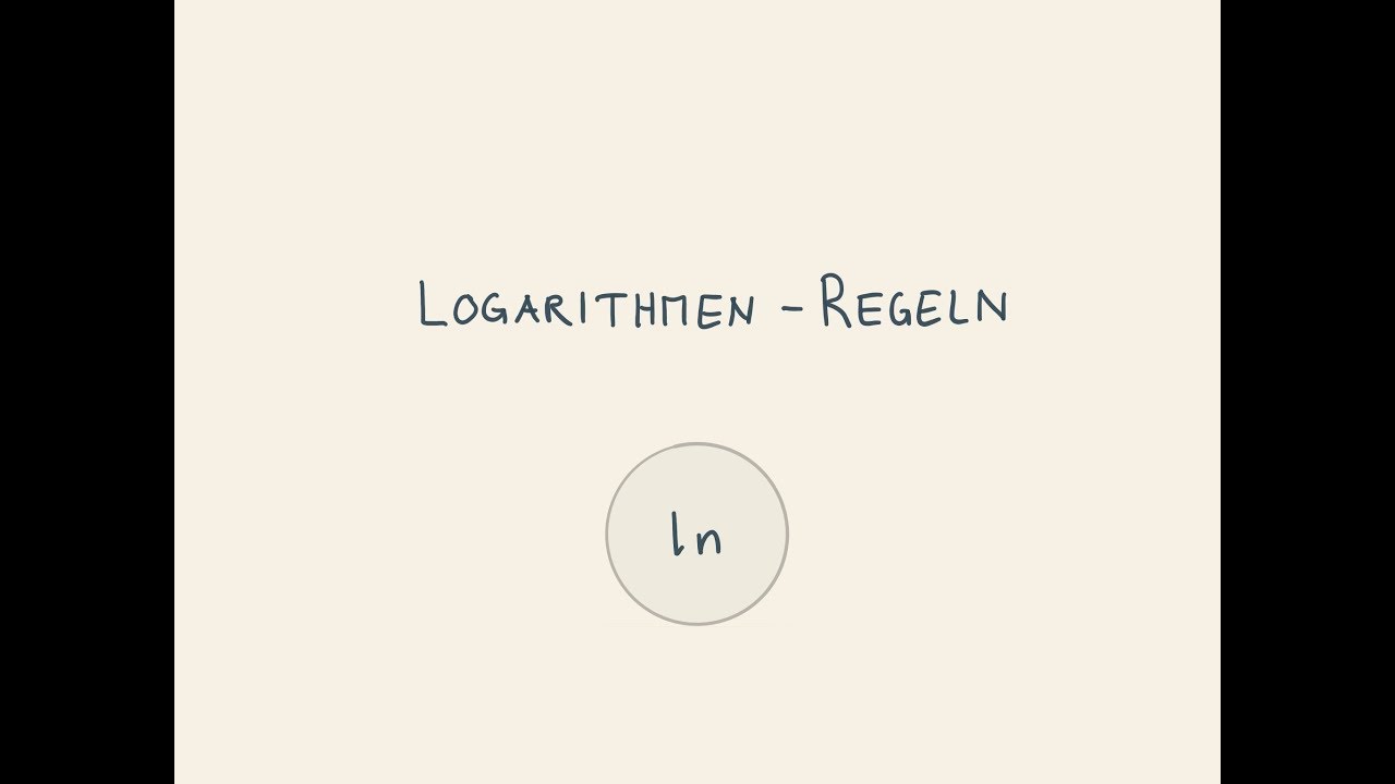 Logarithmus Regeln - TR Regel | Fktn ** | gymer math Jorma Wassmer