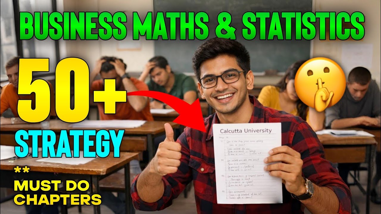 Business Maths And Stats 50+strategy| Semester -5 CCF| Bcom | Calcutta University 
