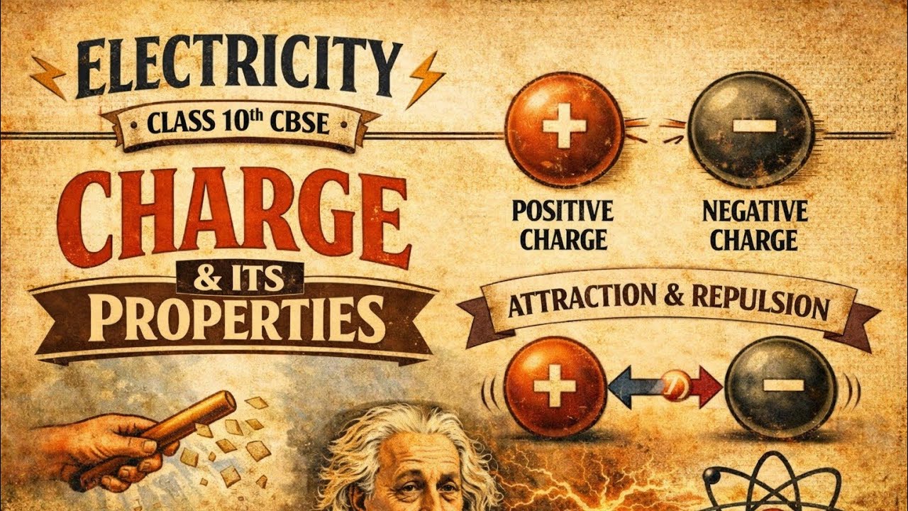 Electric Charge & Its Properties | Class 10 Physics | CBSE Electricity Chapter