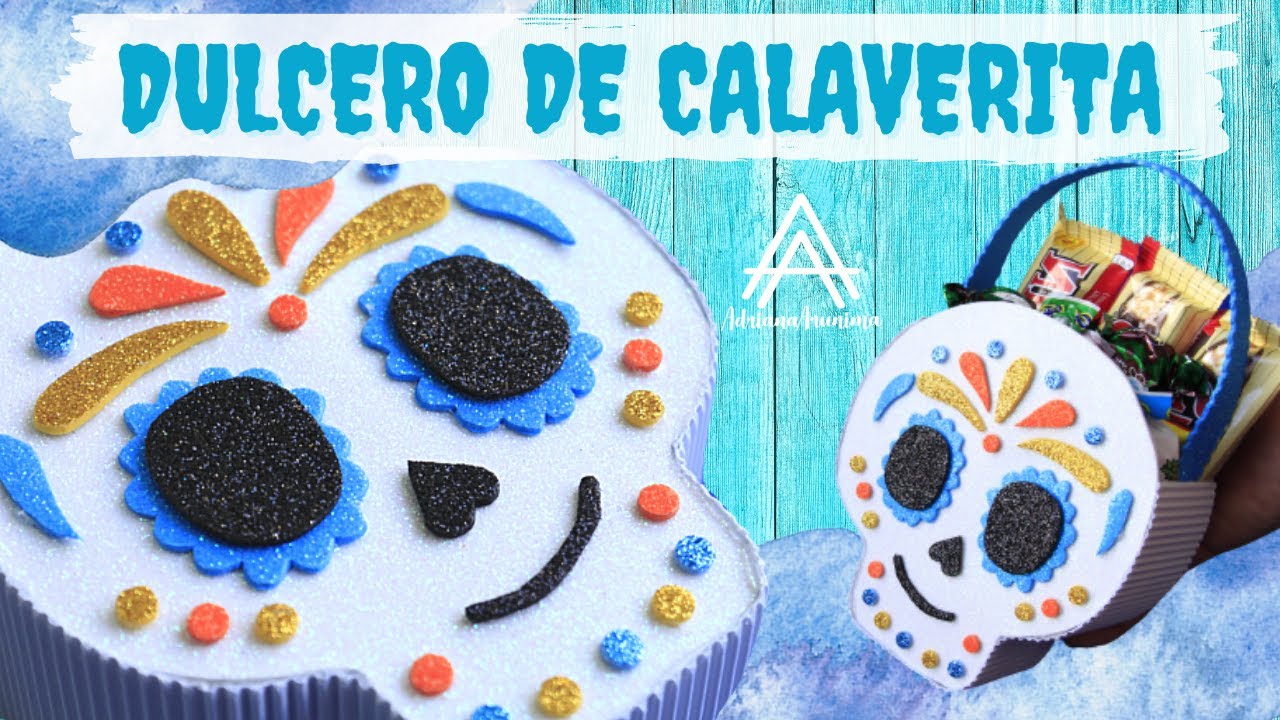 🟠 𝗗𝘂𝗹𝗰𝗲𝗿𝗼 de 𝗖𝗔𝗟𝗔𝗩𝗘𝗥𝗜𝗧𝗔 | Dulcero con forma de CALAVERA | Día de muertos calaverita (manualidades)