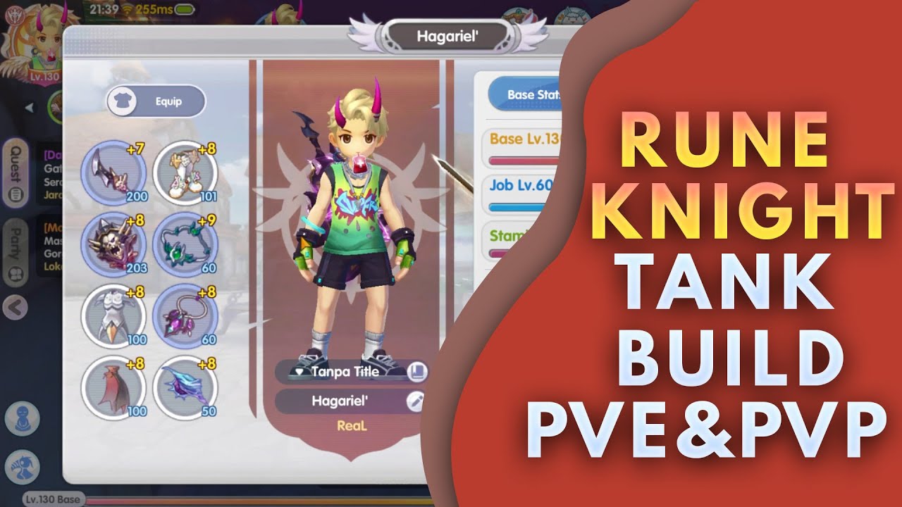Rune Knight Tank Build Untuk Hunting dan KVM/GVG | Ragnarok X Next Generation