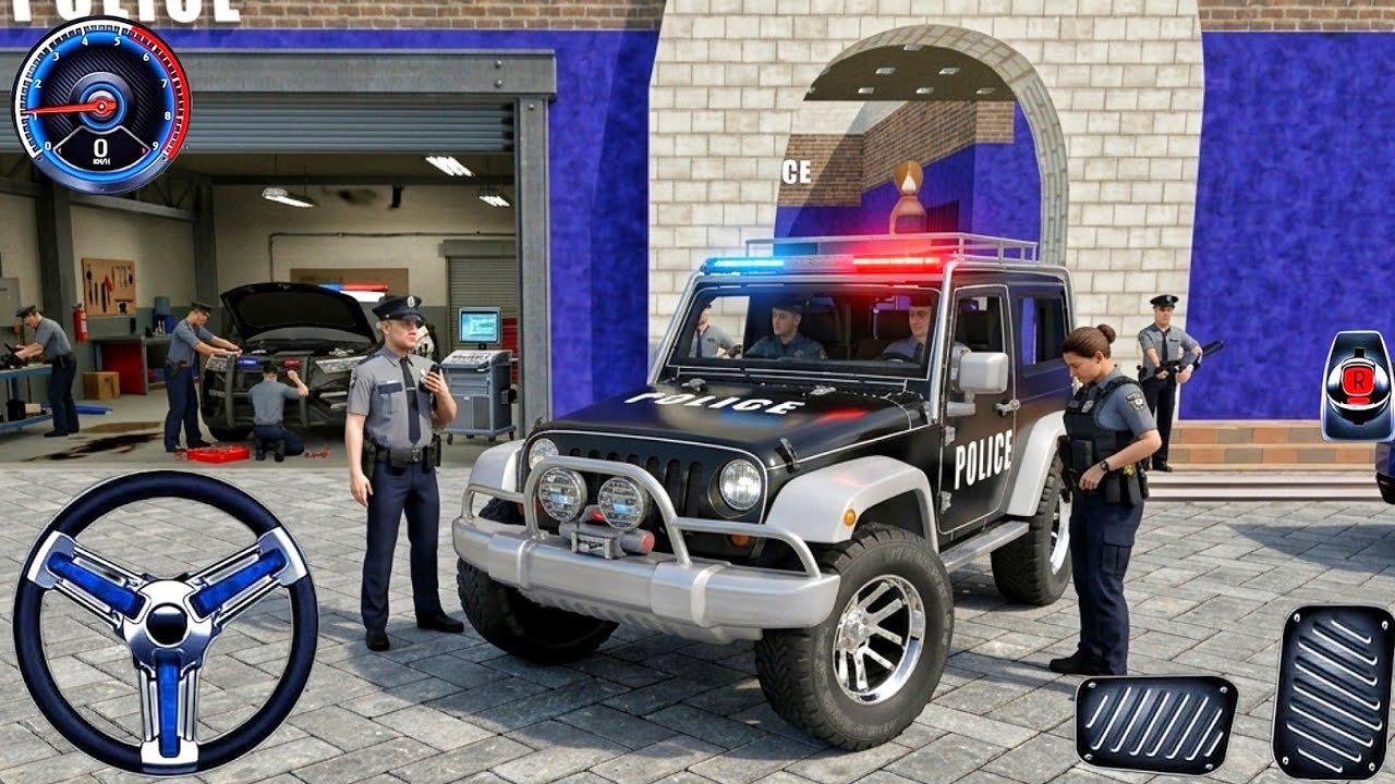 Игра-симулятор погони на полицейских машинах, водитель полицейской машины, экстремальная игра 202...