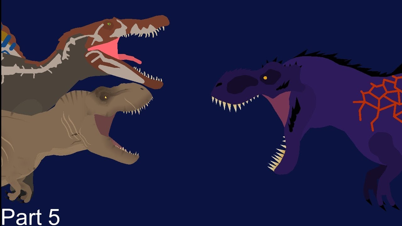 Rexy and Spinosaurus Vs Omega 09 l Animation l ( Part 5 )