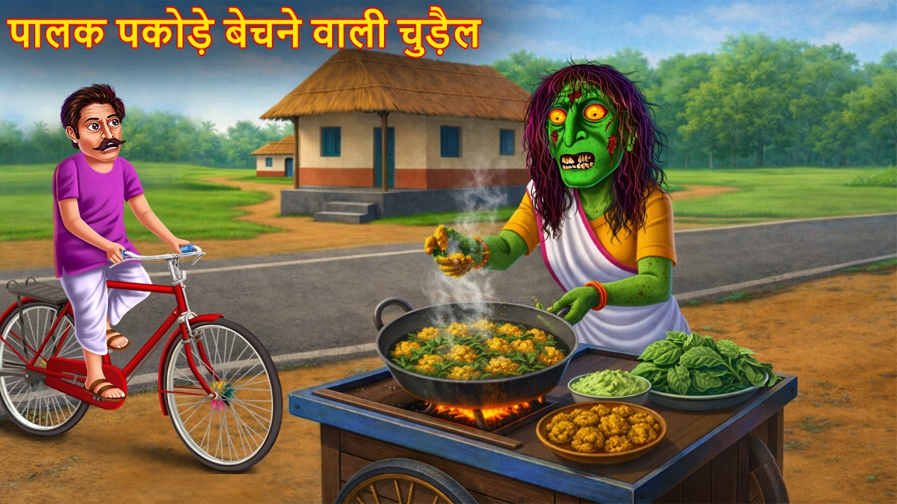 पालक पकोड़े बेचने वाली चुड़ैल | Witch's Palak Pakode | Chudail Ki Kahaniya | Bhoot Kahaniya | Horror