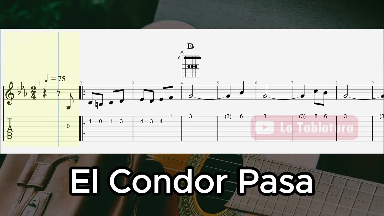 El Condor Pasa ( If I Could ) - Guitar TAB  + CHORDS -  Easy Version