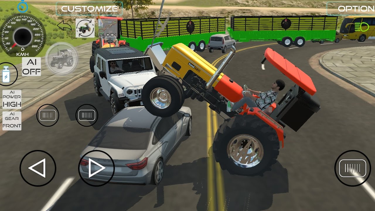 Indian vehicles simulator game video || 