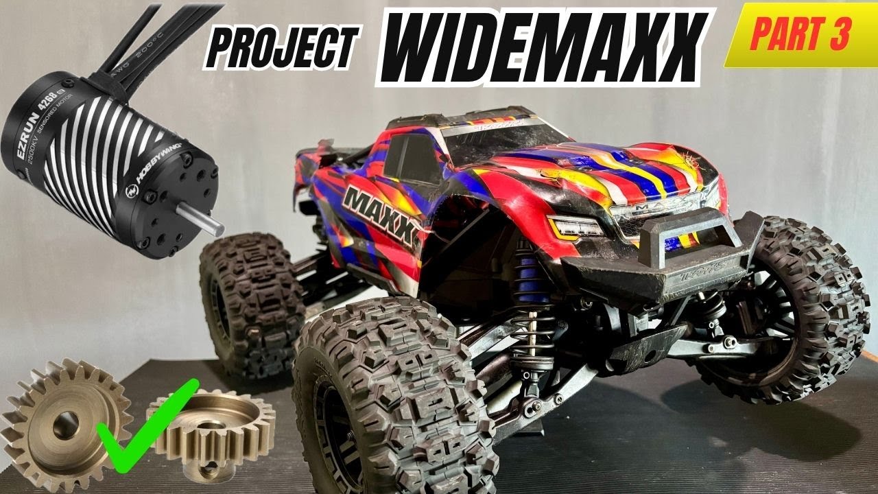 WIDEMAXX 🔧 HOBBYWING 2500kv MOTOR & TEAM CORALLY HD PINION 💥 Job Done 👍🏼