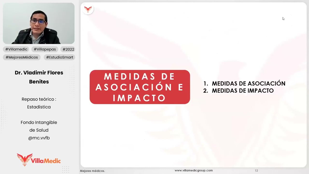 MEDIDAS DE ASOCIACIÓN E IMPACTO - ESTADÍSTICA - VILLAMEDIC