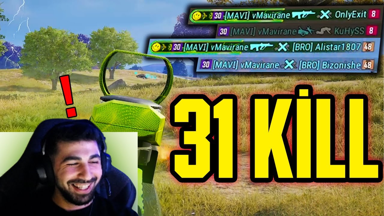 PUBG'DE HER SESE KAFA ATTIM 31 KİLL!