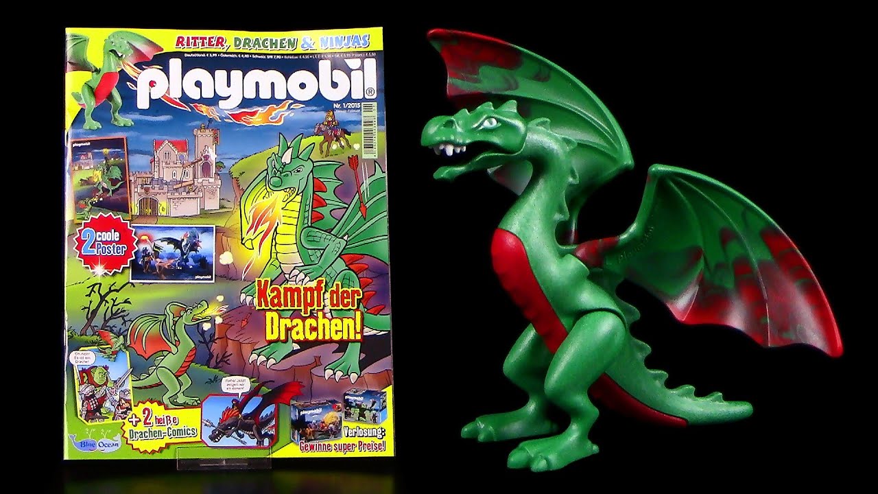 Playmobil ® Magazin 1 - Gefährlicher Feuerdrache - Review / 2015 Re-Upload