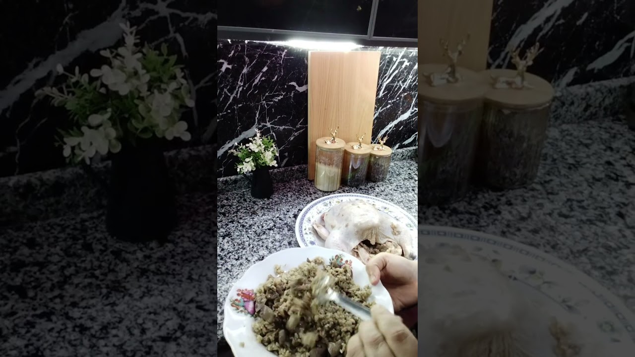 فراخ محشية ومشوية فى الفرن 