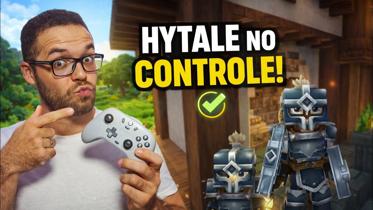 Hytale no CONTROLE, tutorial DEFINITIVO (FUNCIONA PERFEITO)