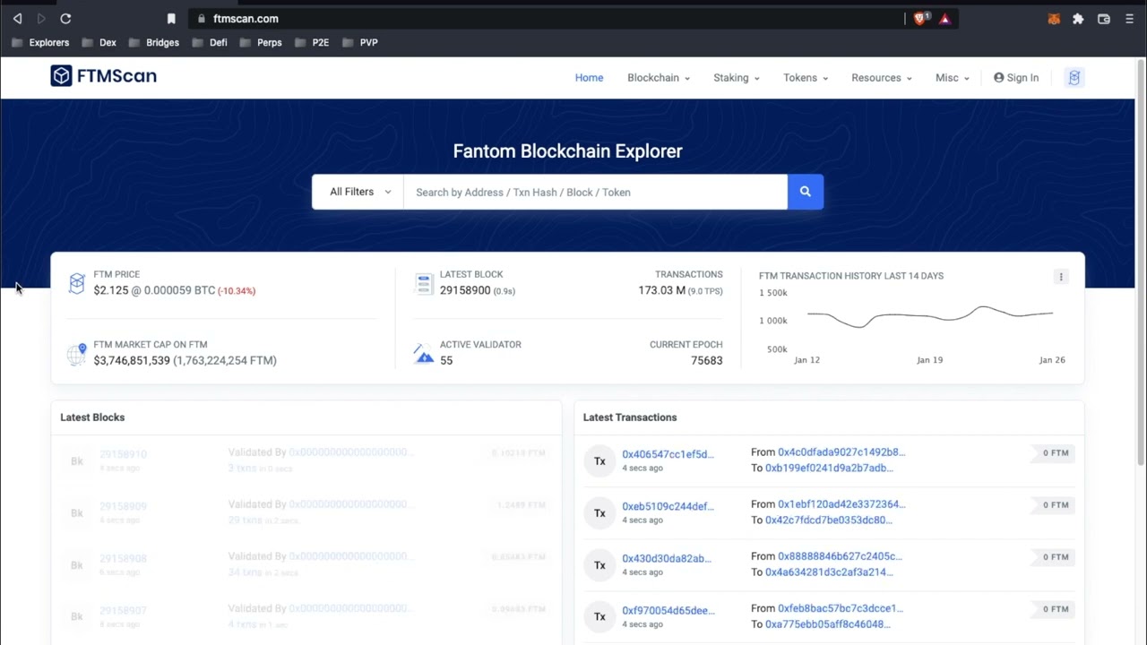 Adding the Fantom Network to MetaMask using FTMScan