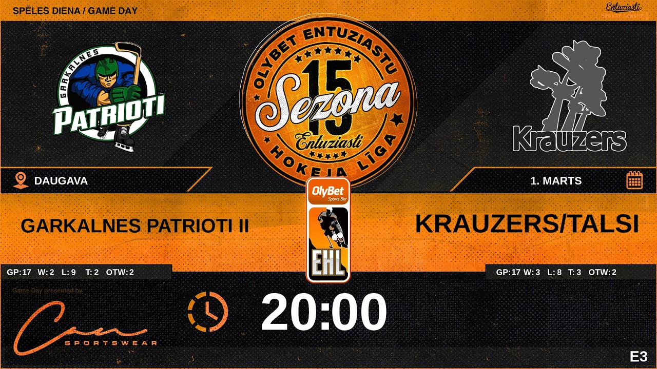 2026 03 01 | GARKALNES PATRIOTI II (GP2) - KRAUZERS/TALSI (KRZ) | E3