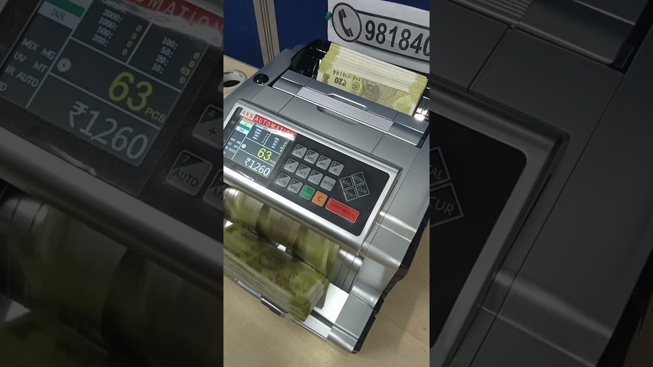 Best Note Counting Machine for Shops #shorts #moneycountingmachine #trending 📞9818409728 मशीन के लिए