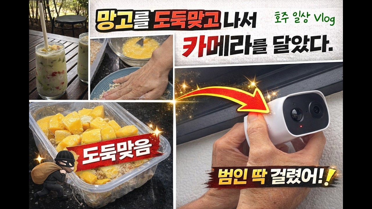 [호주 일상]Meeting Friends, Making Chicken Schnitzel, Installing CCTV & McDonald’s Lunch 만나고, 만들고, 설치하고