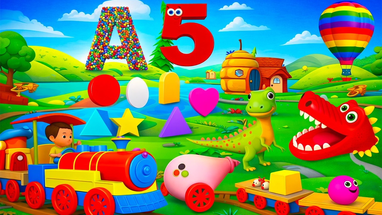 Learn & Play for Toddlers | Learn Colors, Shapes, ABCs & Numbers, for Kids