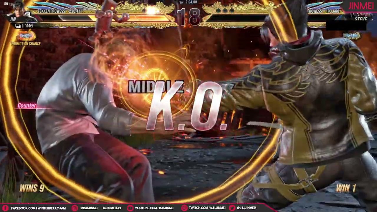 TEKKEN 8 JinMei Season 2 Jin Ranked Matches Fujin to Tekken King